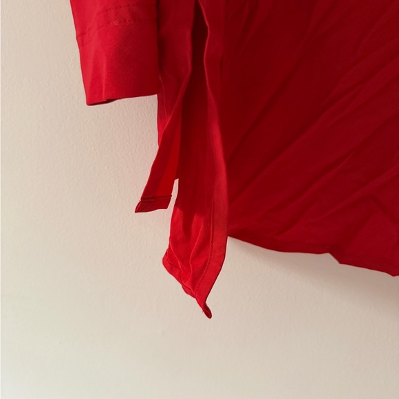 ADAY Something Cool Button Down in Chili Red Size Large Limited Edition Normcore - Picture 12 of 15